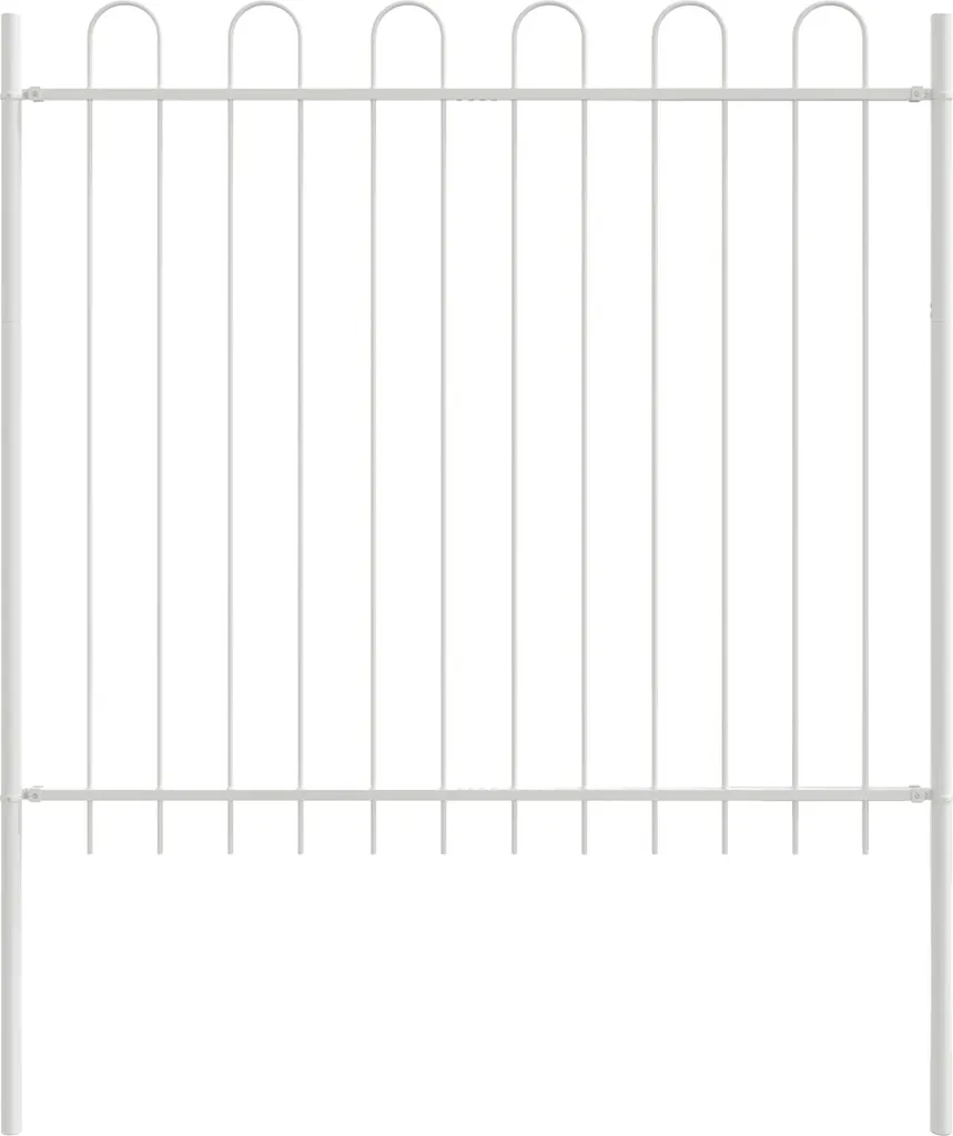 Clôture métallique extérieure grise 3,4m x 1m avec 2 panneaux acier