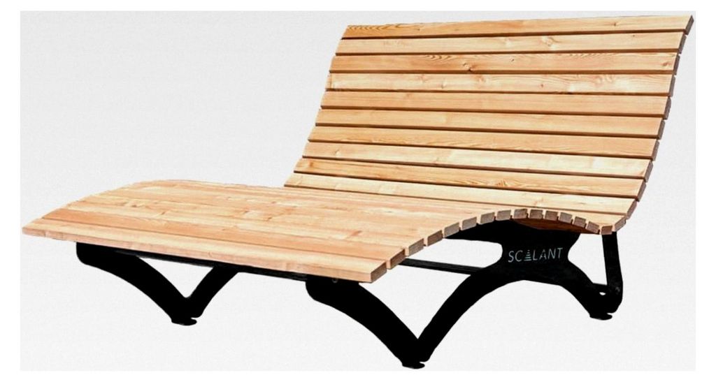 Waldsofa aus Lärche für 2-3 Personen, Sonnenliege für den Außenbereich