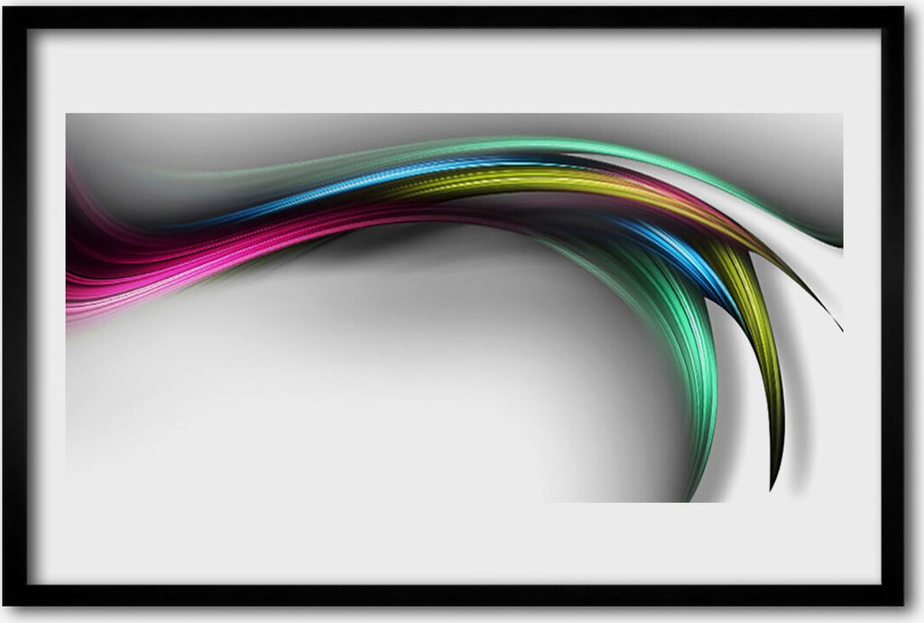 Bild 60x40 MDF-Rahmen Wandkunst Abstraction Graphics