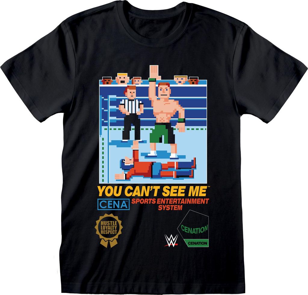 WWE T-Shirt Herren You Can't See Me schwarz S