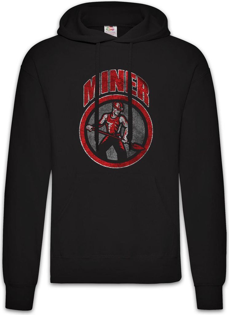 Urban Backwoods Miner III, Herren Hoodie, Farbe: Schwarz, Größe: L