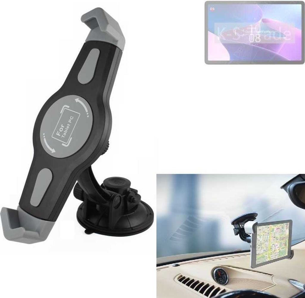 K-S-Trade Scheiben-Halterung für Tablets kompatibel mit Lenovo Tab P11 Pro (2nd Gen) KFZ Tablet Saugnapf Auto Halterung Windschutzscheibe Holder