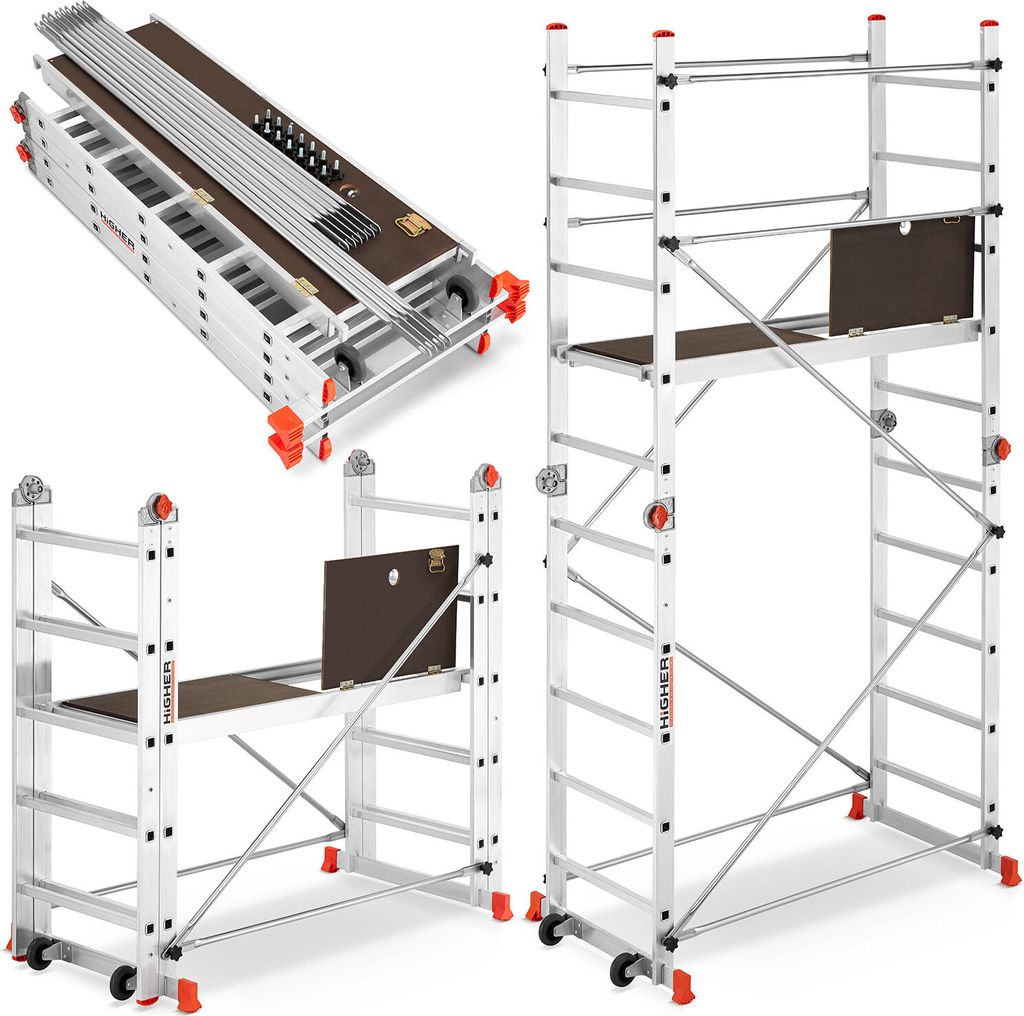 Rusztowanie aluminiowe przegubowe jezdne HIGHER Acro-Twin Zdjęcie produktu 