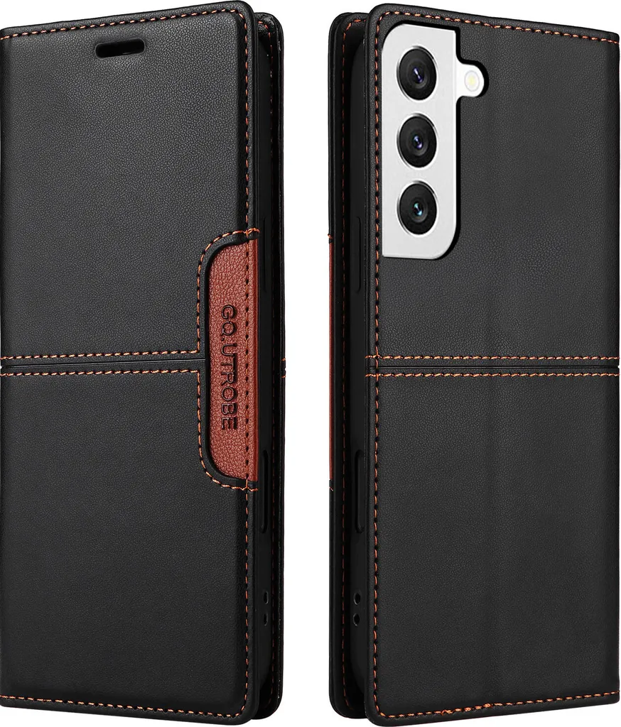 Custodia Samsung S21 5G Pelle Flip Wallet Nero | Protezione RFID Portafoglio - 2