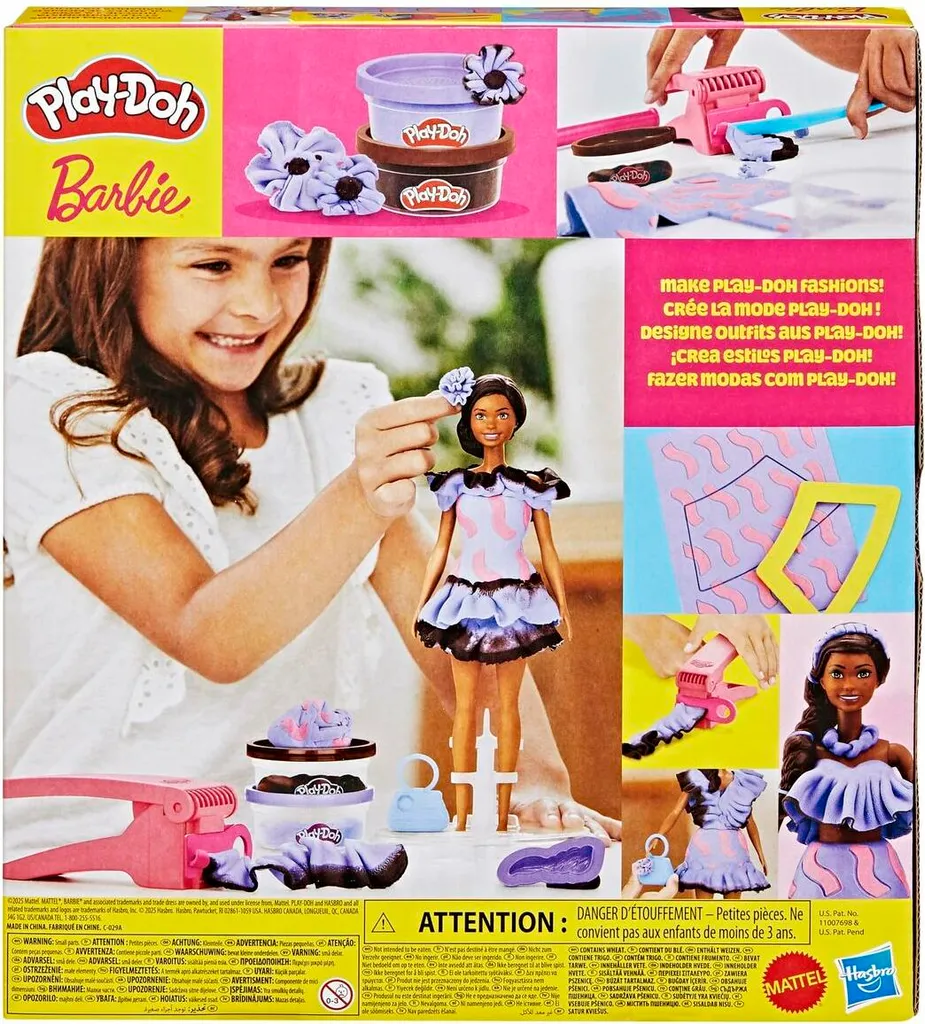 Pâte à modeler Play-Doh Barbie kit de création argile multicolore