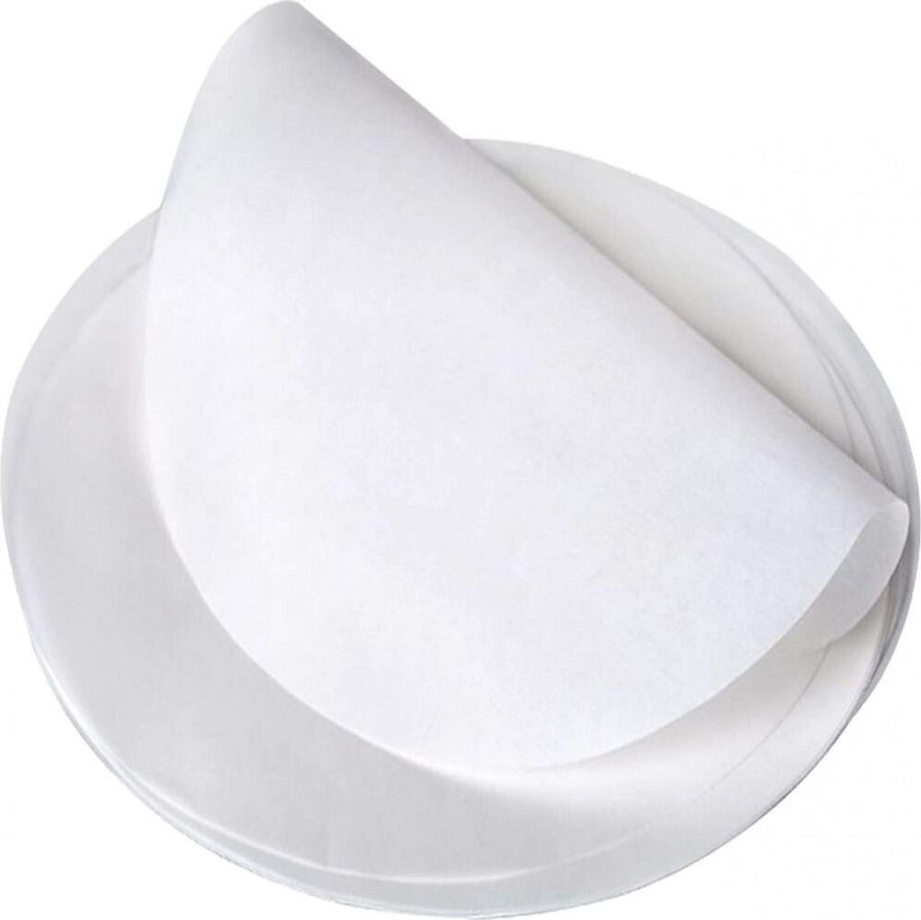 Backpapier rund 200 Stück Ø 30,5 cm (12 Zoll) fettdicht antihaftbeschichtetes Pergamentpapier Zuschnitte für Kuchen Pizzabacken Grillen