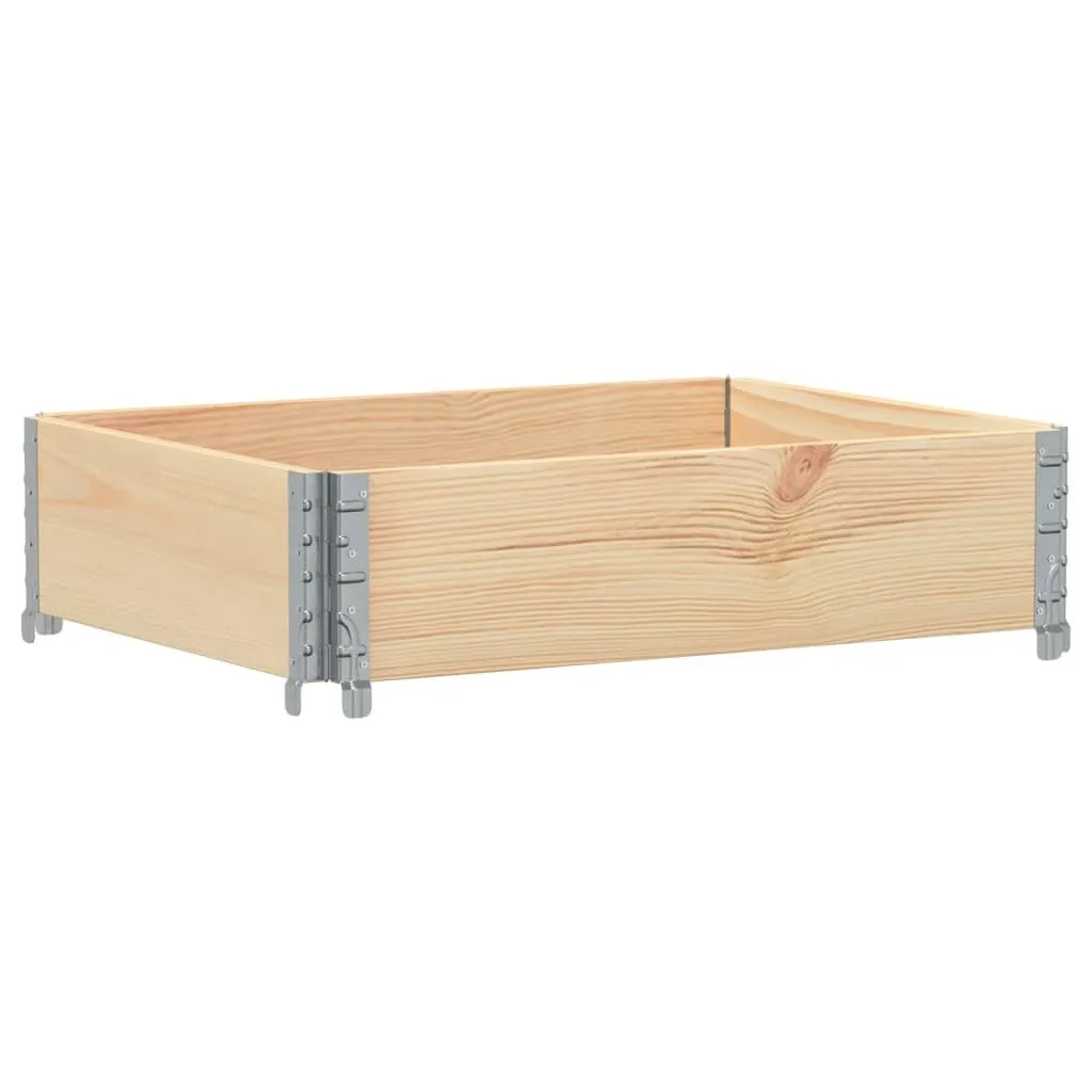 Potager de terrasse 80x60 cm en bois de pin massif pour herbes et fleurs