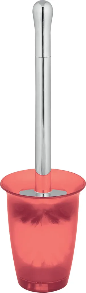 Brosse WC Spirella Toronto : hygiène durable et anti-rouille corail