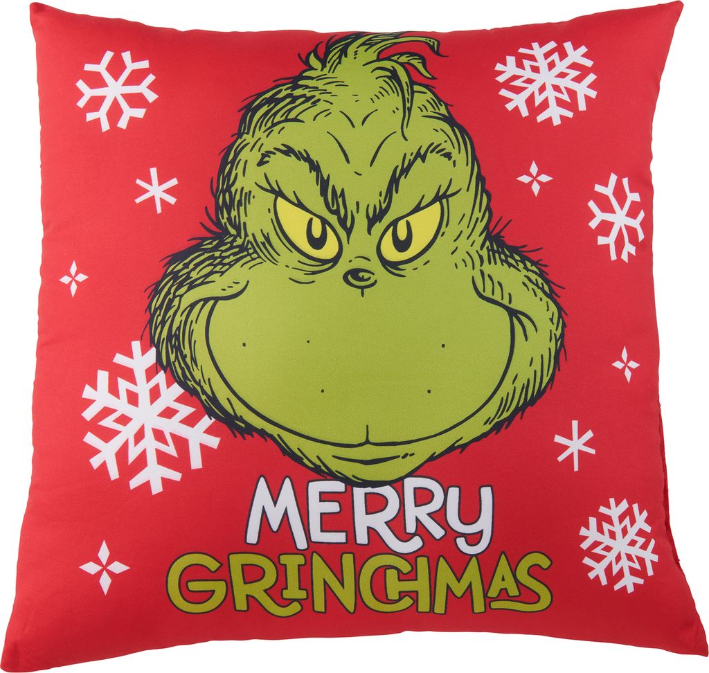 Kissen - Grinch - rot - ca. 40 x 40 cm Produktbild 