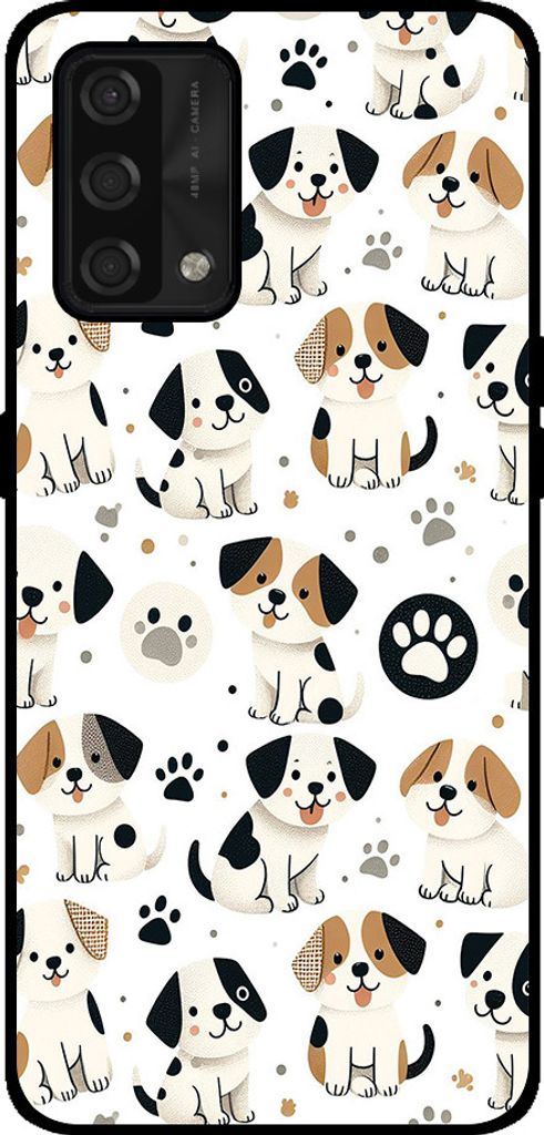 Smartphonica Handyhülle passend für Oppo A74 4G mit Hunden aufdruck - TPU-Hülle mit Hundedesign