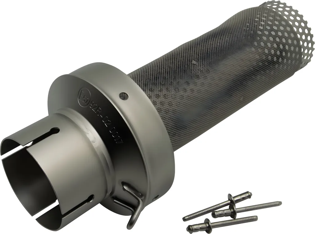 Silencieux LeoVince inox Ø 54,5mm pour LV-10, longueur 173mm côté droit