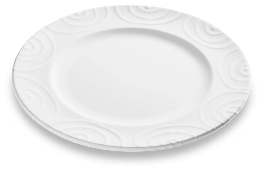 Assiette à dessert Gmundner Keramik Weißgeflammt Gourmet de Ø 22cm