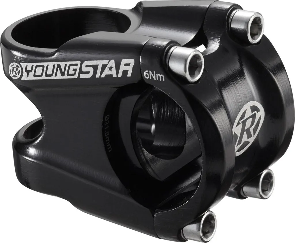 Reverse Youngstar 35/31,8 mm Noir 01595 : Potence VTT Enfant Précise