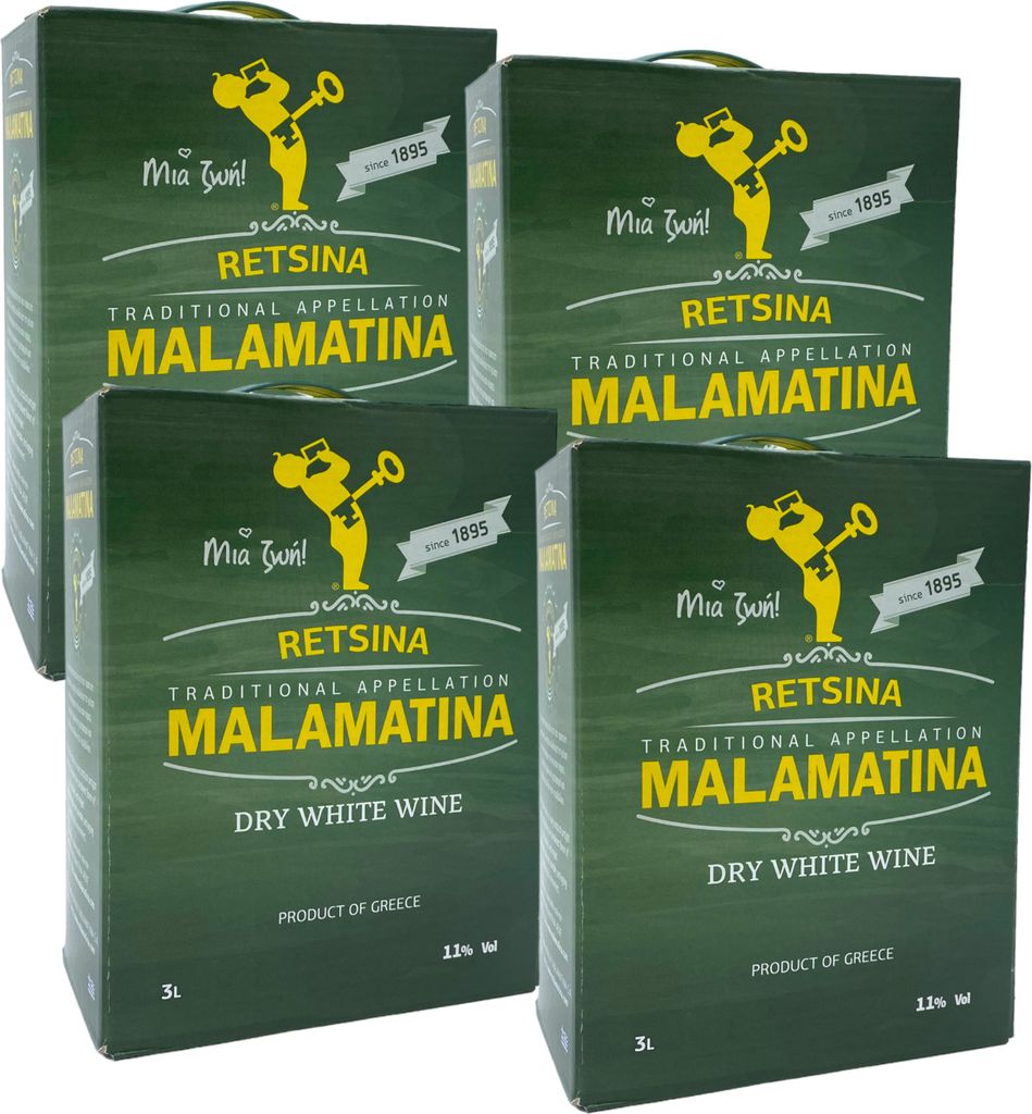 Retsina Malamatina 4x 3,0l Bag-in-Box | | Kaufland.de
