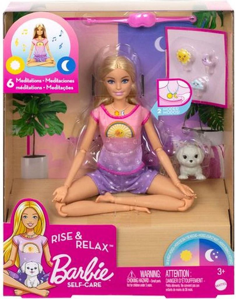 Mattel HHX64 - Barbie - Self Care - Rise & Relax Meditations Barbie