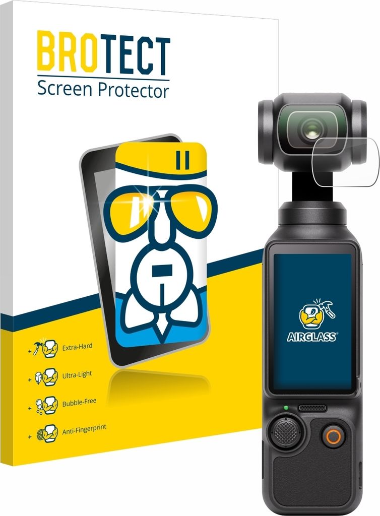 BROTECT Schutzglas für DJI Osmo Pocket 3 (Linse) Schutzfolie Panzer Folie Glas Display Schutz klar