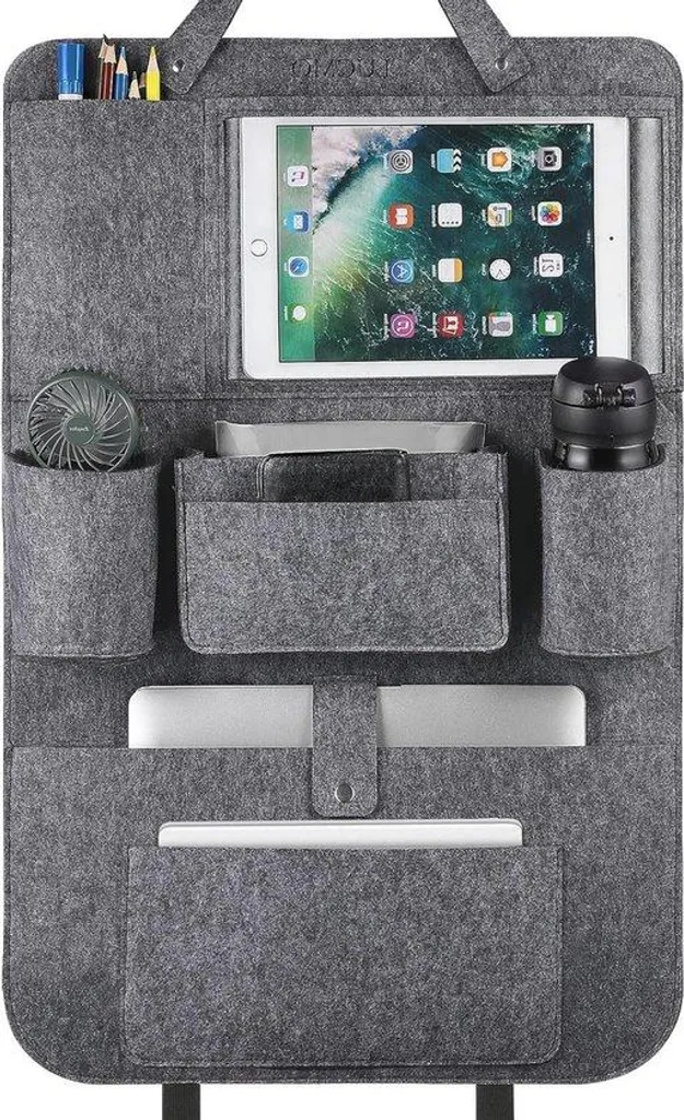 Rangement siège auto multifonction imperméable avec poches tactiles
