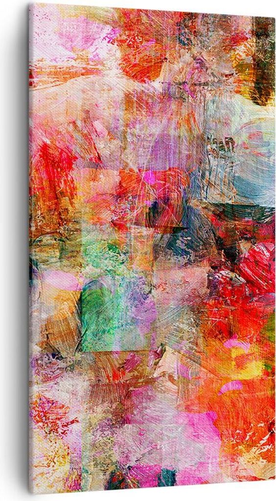 Bild auf Leinwand - Leinwandbild - Abstraktion modern - 45x80cm - Wand Bild - Wanddeko - Wandbilder - Leinwanddruck - Bilder - Kunstdruck - Wanddek...