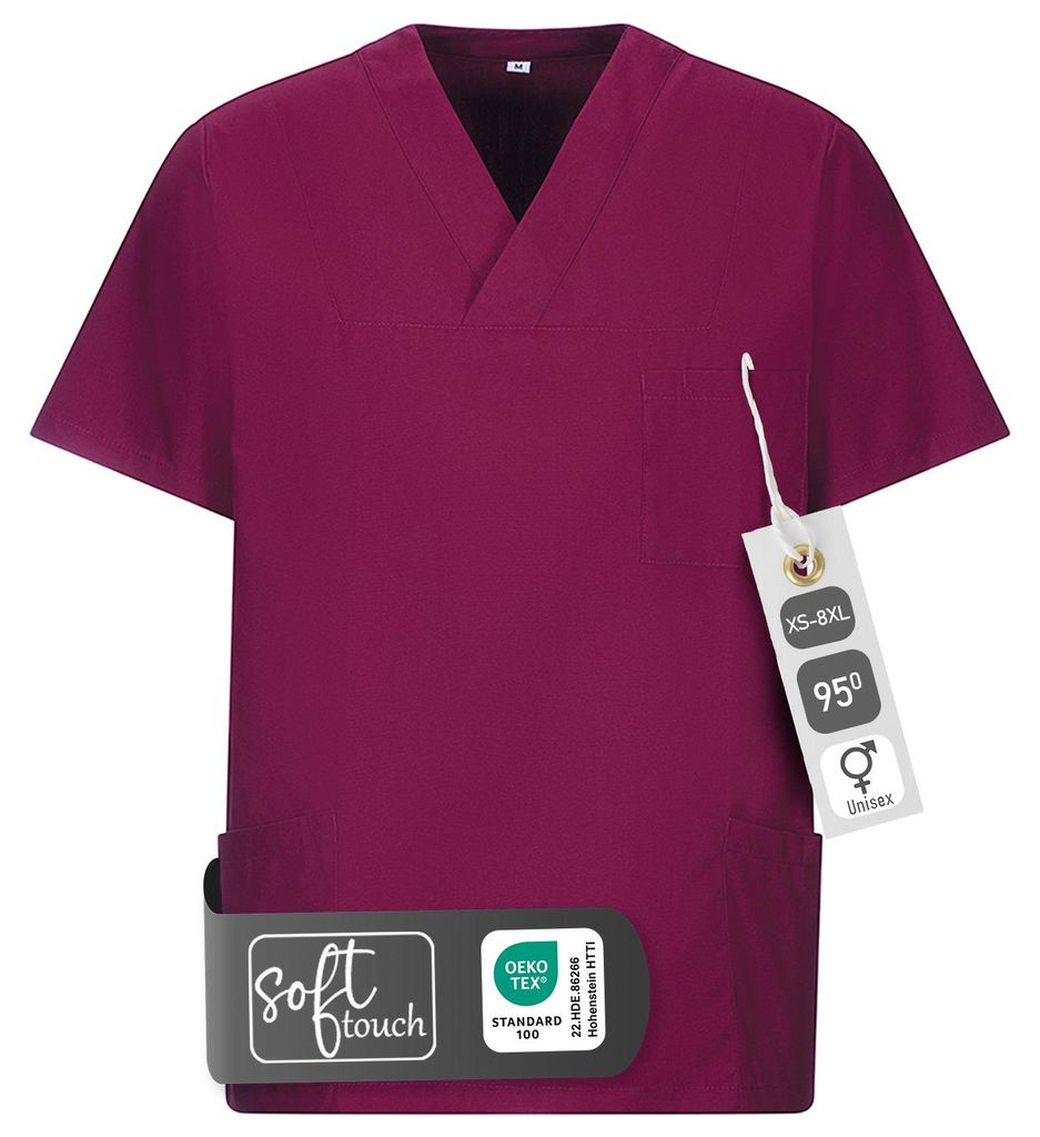 Schlupfkasack, uni, bordeaux, XL : XL : bordeaux : 50% Produktbild 