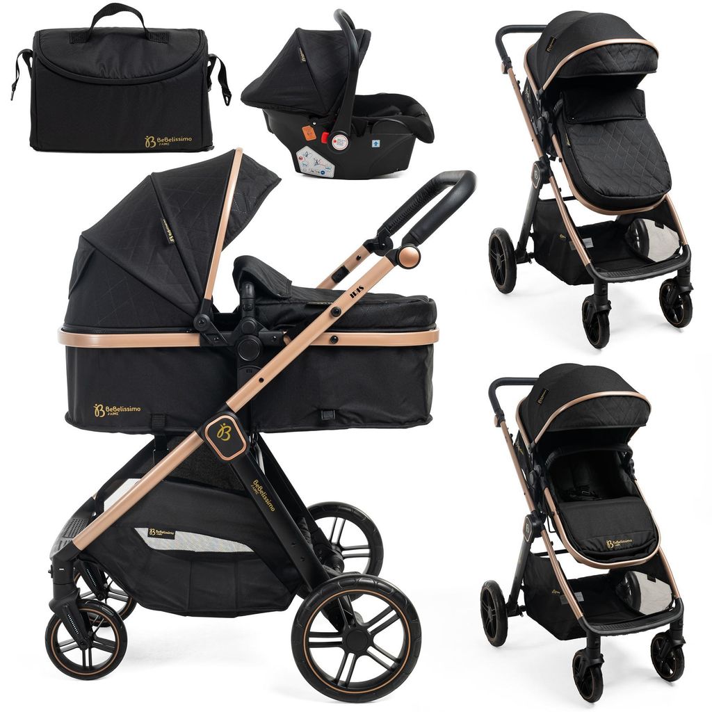 BEBELISSIMO - Poussette combinée trio 3 en 1 - siège auto Image du produit 