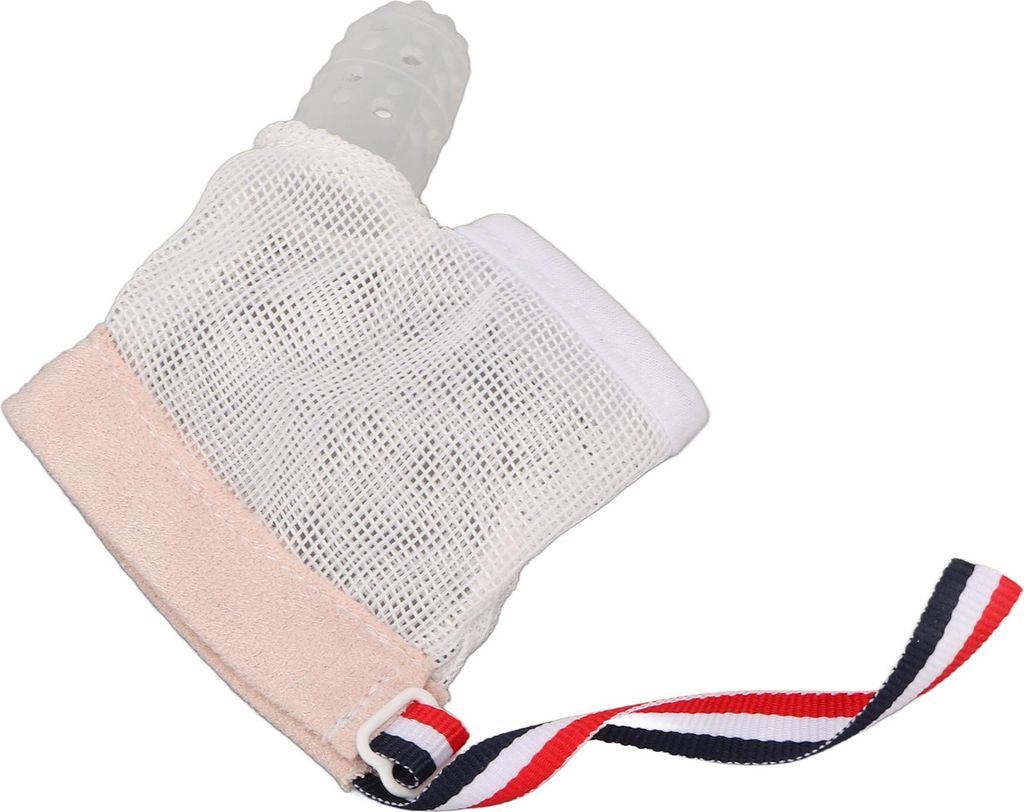 Anti-Saugnapf-Handschuh aus weichem, atmungsaktivem Silikongewebe, der das Fingerlutschen bei Babys und Kleinkindern verhindert