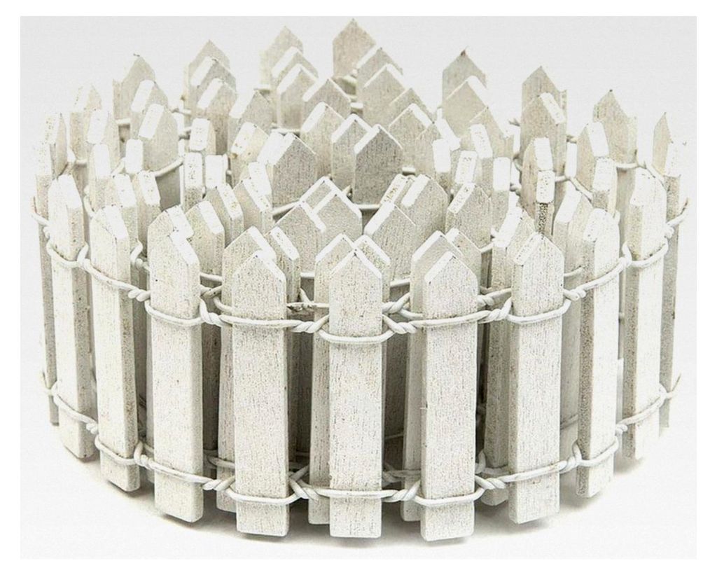 Miniaturzaun für Gartendekor, 1 m Miniatur-Fee-Garten Kit Holz-Zaun für Terrarien und DIY-Dekoration (90 * 3 cm / 3,54 * 1,18 Zoll, weiß)