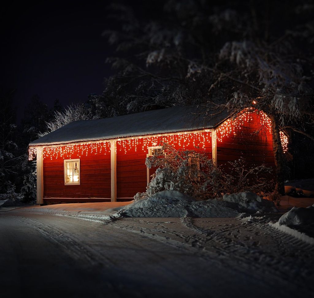 ECD Germany LED Lichtervorhang 12m, 360 LEDs Warmweiß Produktbild 