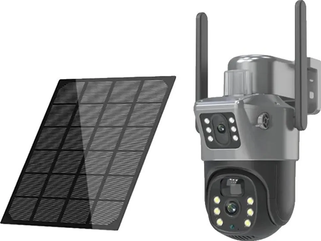 Smart Camera PTZ 8MP 4K - Sicurezza WIFI Esterno e Notturna a Colori