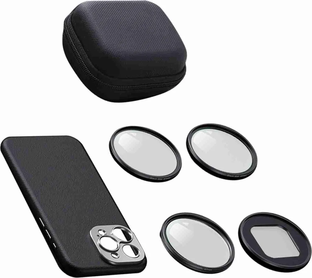 Filtre objectif smartphone 67 mm CPL et effet cinéma pour voyage
