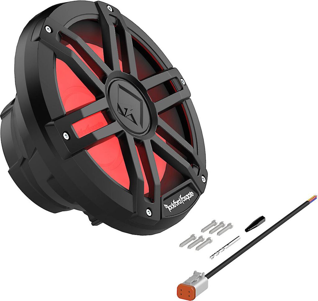 ROCKFORD Color Optix Subwoofer Bass Tiefton Hifi 25 cm M1D4-10B
