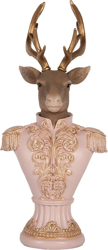 Figurina Cervo Rosa Clayre & Eef 16x14x36 cm - Pop Decor & Modern Style