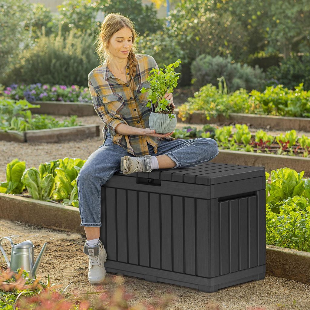 Keter Kentwood 190L Gartenbox Auflagenbox Kissenbox