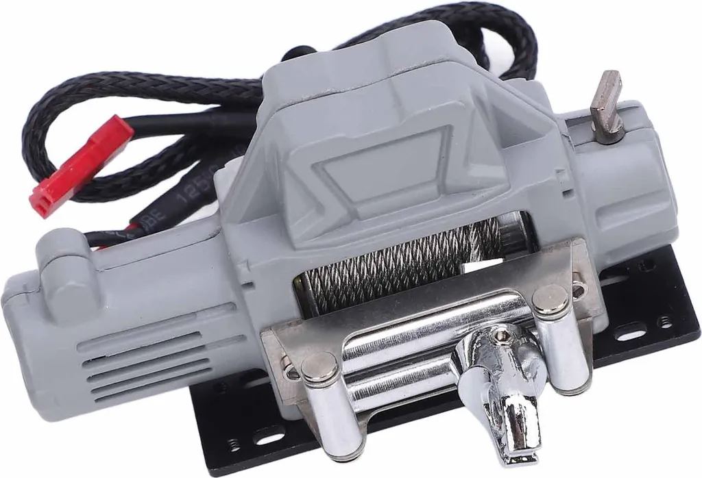 Treuil Électrique Métal pour Crawler RC 1/10 avec Câble Extension T-Plug - 4