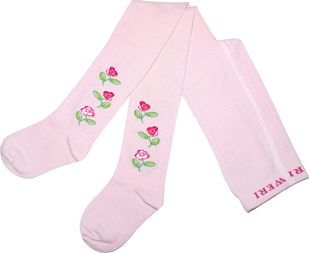 Kinderstrumpfhosen für Mädchen aus Baumwolle Blüten Produktbild 