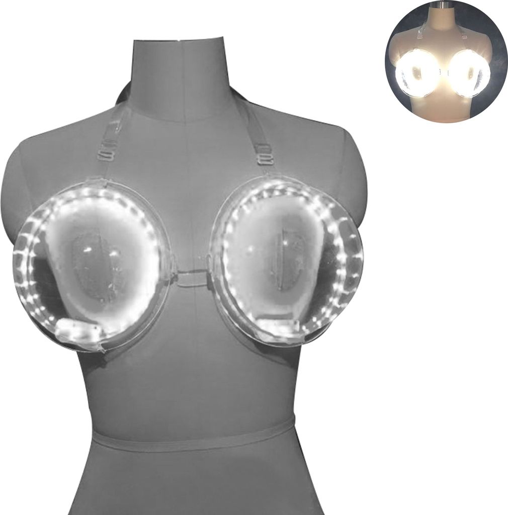 LED Luminous BH sexy große Tasse Lebensmittelqualität und Leckschutz Interaktive Atmosphäre Requisiten PVC Bunte Nachtclub Bar Performance Fütt...