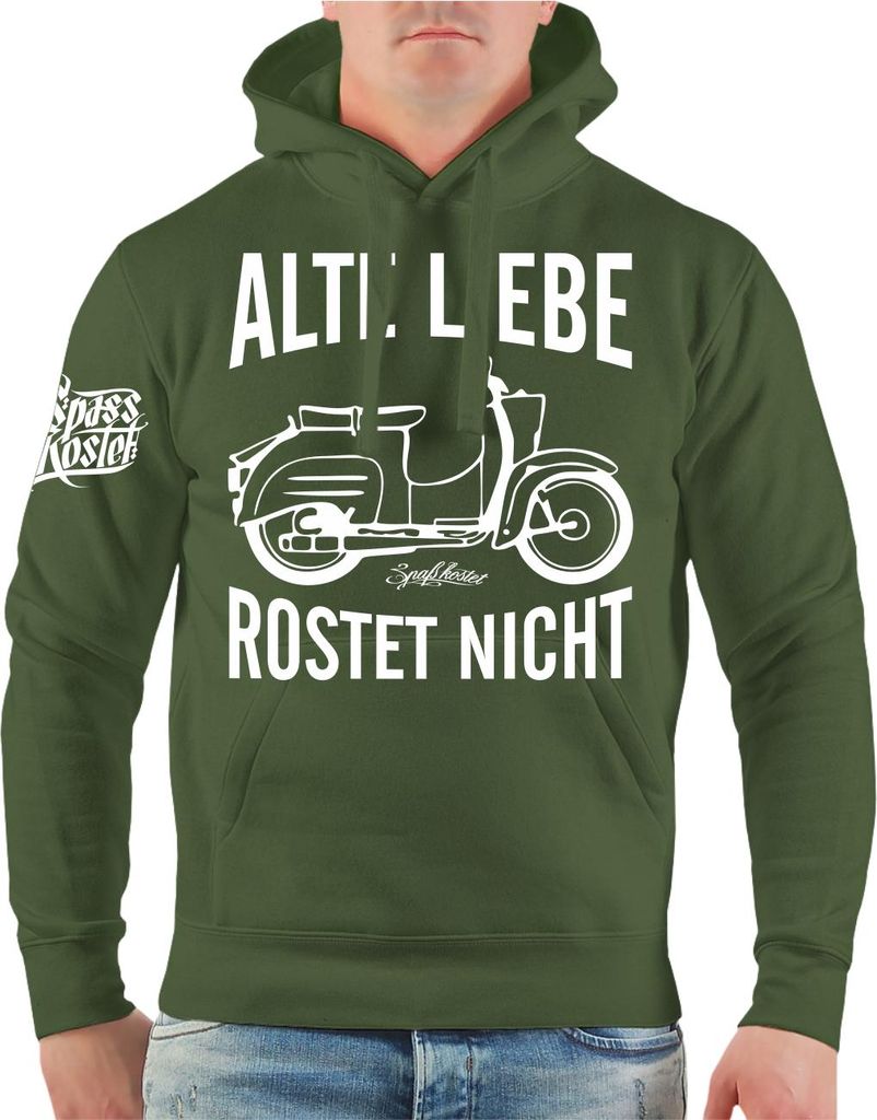 Herren Kapuzenpullover DDR Alte Liebe rostet nicht