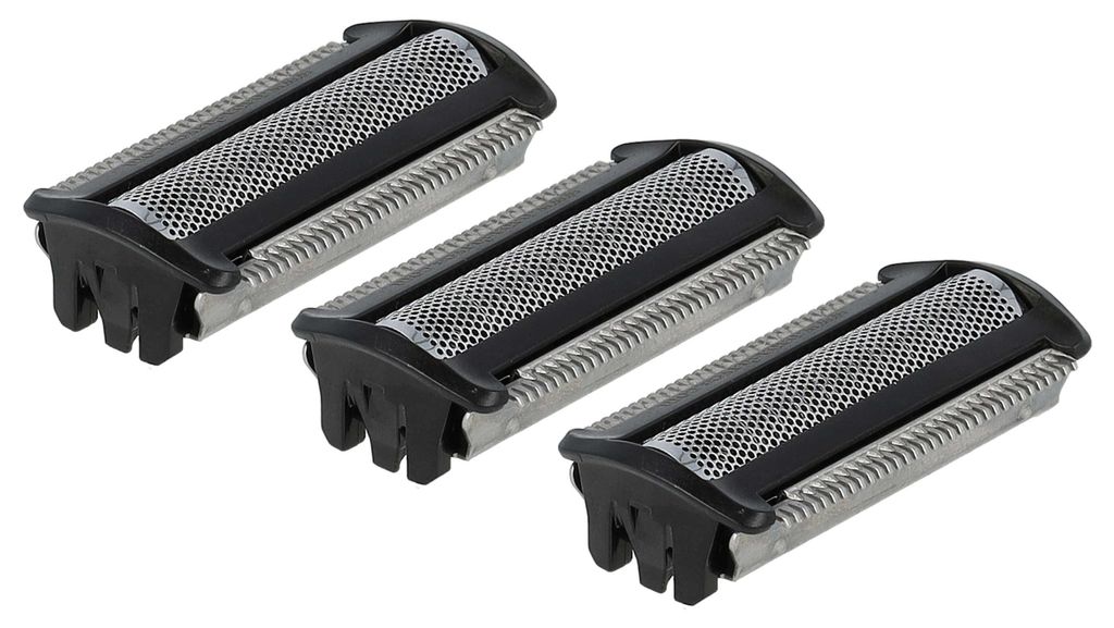 vhbw 3x Ersatz-Scherköpfe kompatibel mit Philips TT20xx, YS534, YS53x, YS52x, YS53, YS522, YS524, XA525, YS52, XA2029 Elektrorasierer, Schwarz Silber