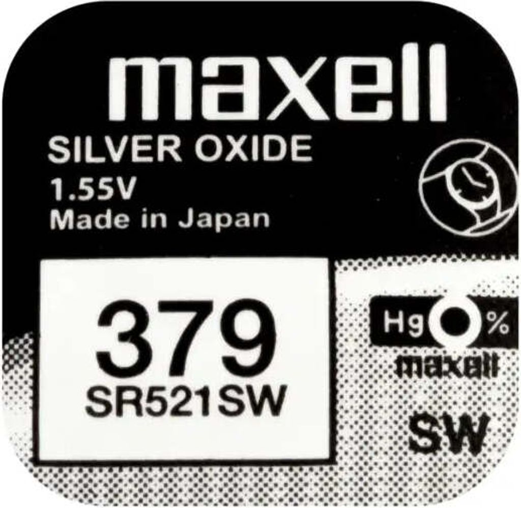 Maxell 18293000, Einwegbatterie, SR521SW, Siler-Oxid (S), Produktbild 