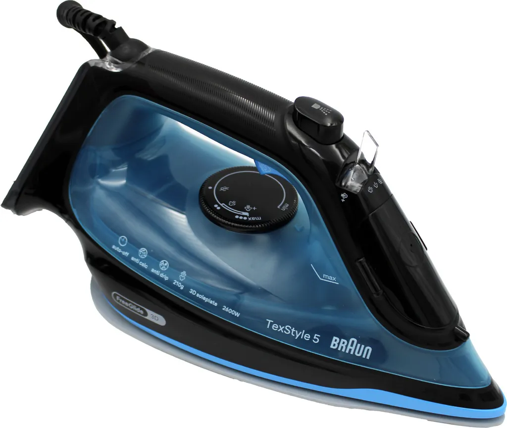 Fer à Repasser Vapeur Braun TexStyle 5 SI5256BL Semelle 3D Bleu Ciel