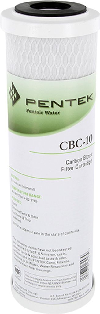 Pentek 10 Zoll Carbon Block Wasserfilter 0,5 μm CBC-10