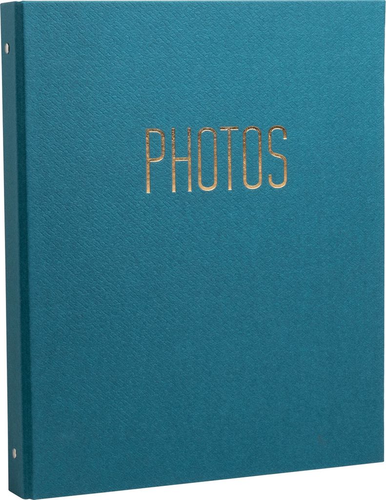 Exacompta Fotoalbum Ringmechanik 60 schwarze Seiten 32x26x4 cm canard 17603E