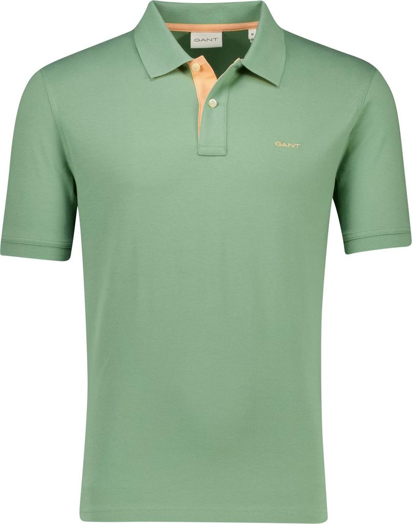 Gant Regular Fit 2-Knopf-Polo grün