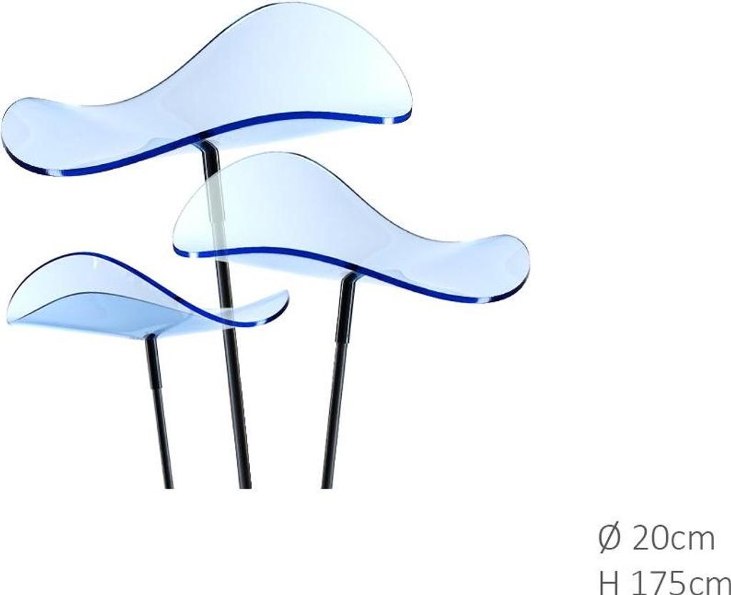 Cazador Del Sol Sonnenfänger Blau mit 20cm Durchmesser und 175cm Höhe