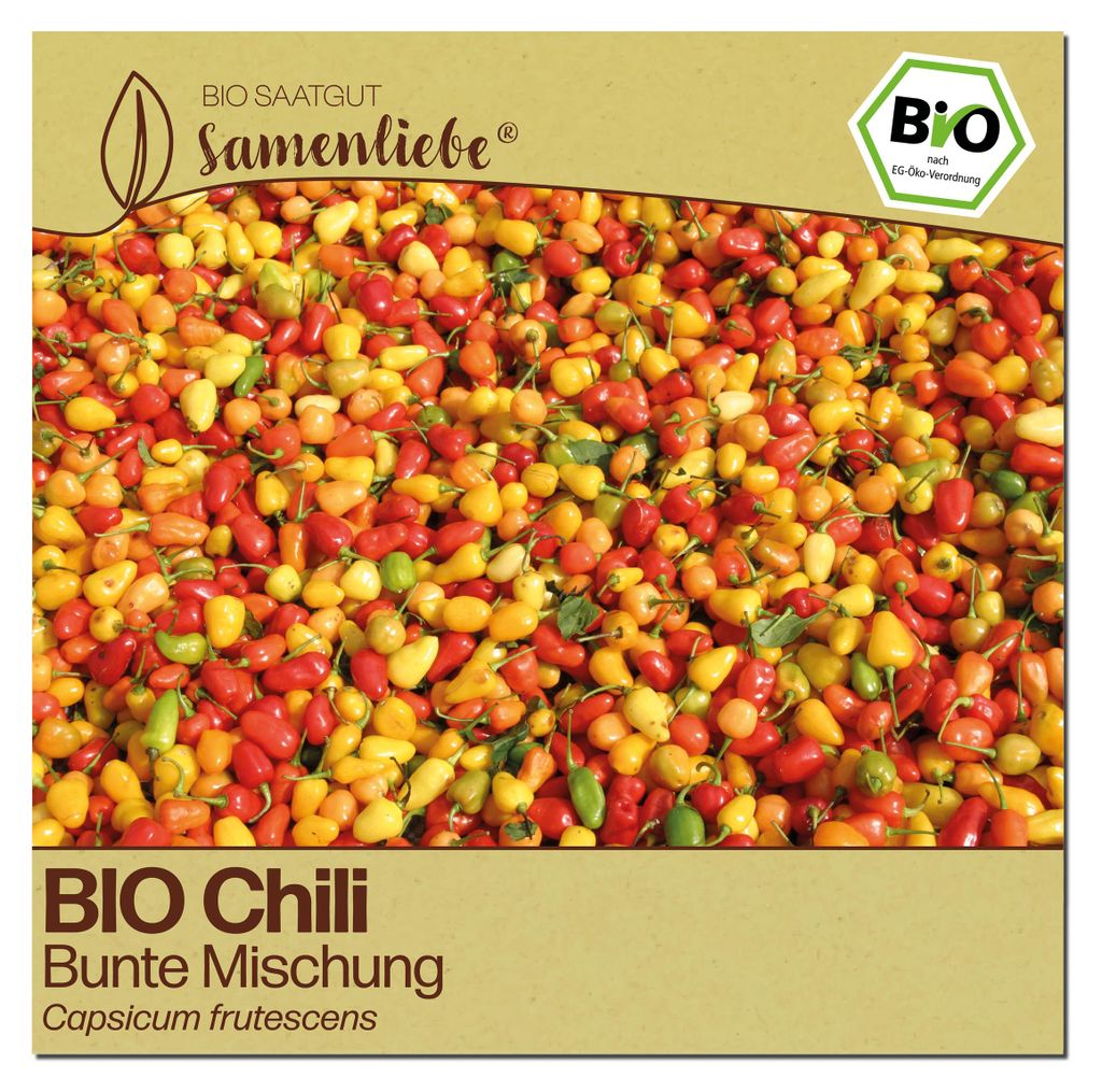 Samenliebe  Chili Samen | Bunte Mischung - bunt & scharf & Produktbild 