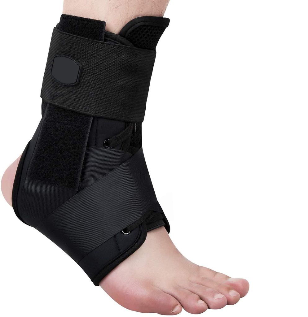 Knöchelbandage Knöchelbandage Schnürbar Verstellbare Stütze für Laufen Basketball, S