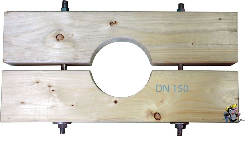 Holzzange die Große für DN 150 Brunnenrohr AD=165mm Produktbild 