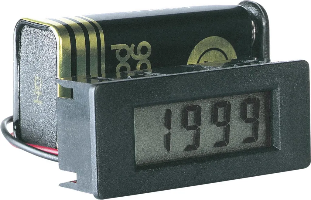 Voltmètre digital encastrable PeakTech LDP-335 pour montage en panneau