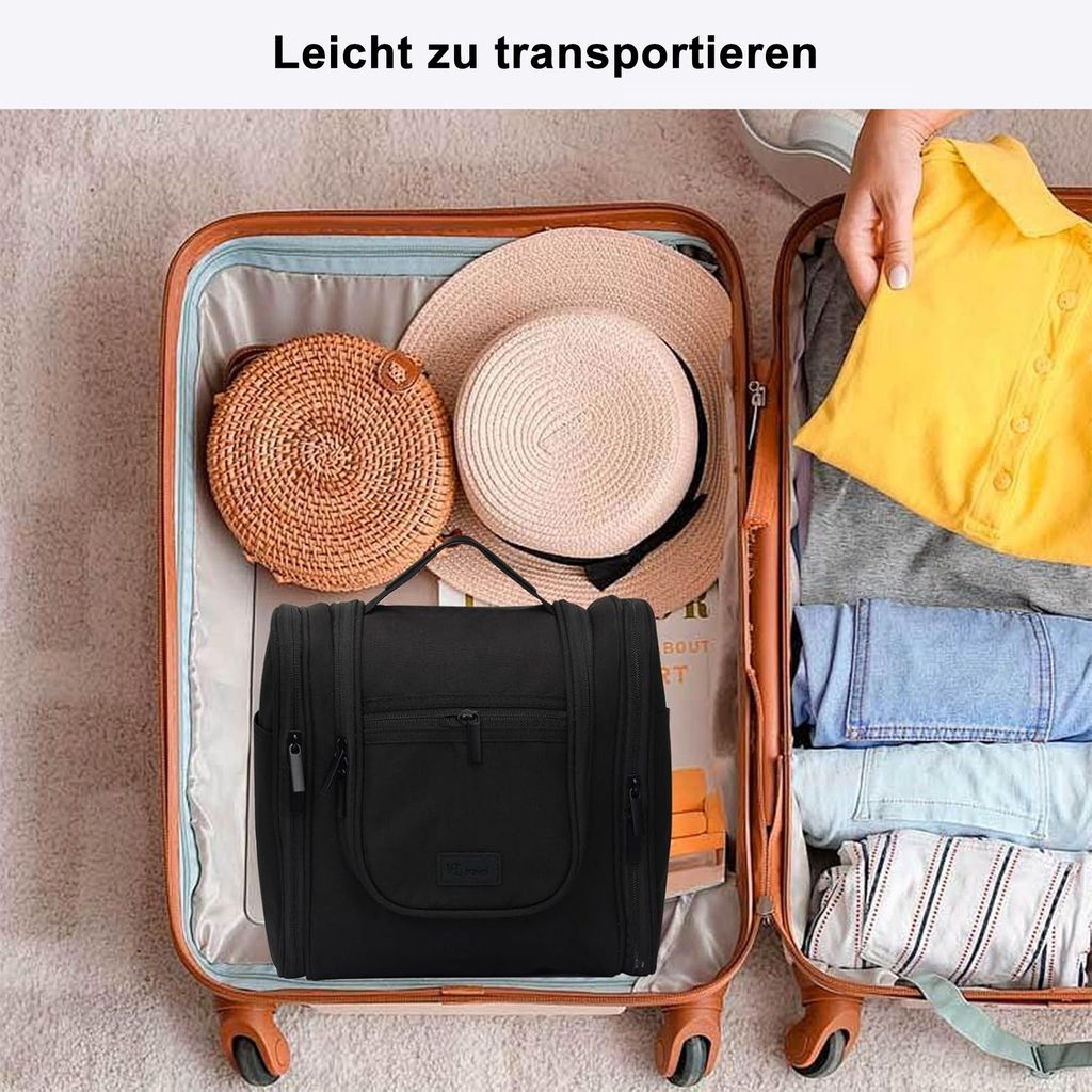 Faltbare Make-up-Tasche Pink – Kosmetiktasche Mit Unterteilungen Für Reise & Alltag