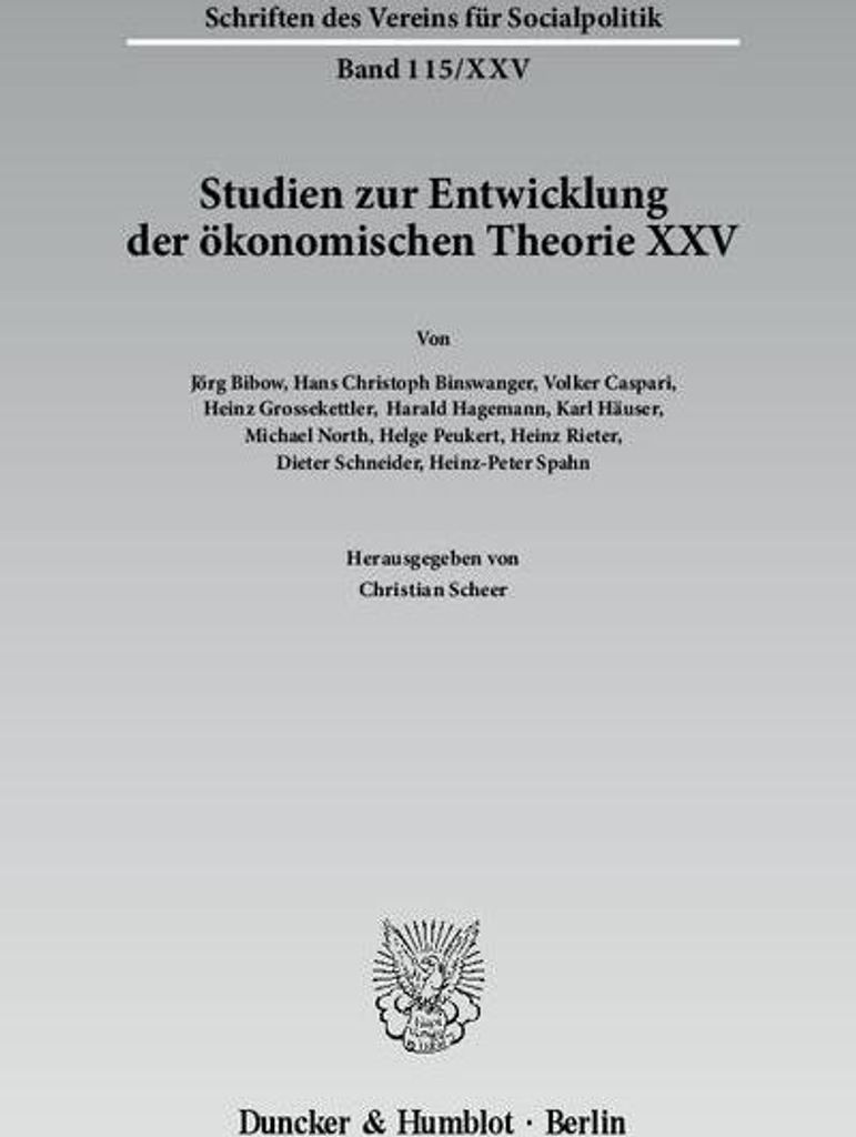 Die deutschsprachige Wirtschaftswissenschaft in den ersten Jahrzehnten nach 1945