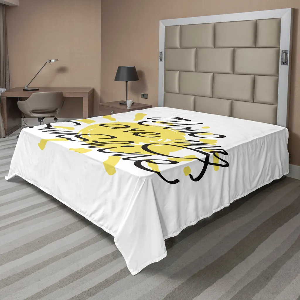 Lenzuolo Sopra ABAKUHAUS San Valentino Antracite Giallo 275x260 cm